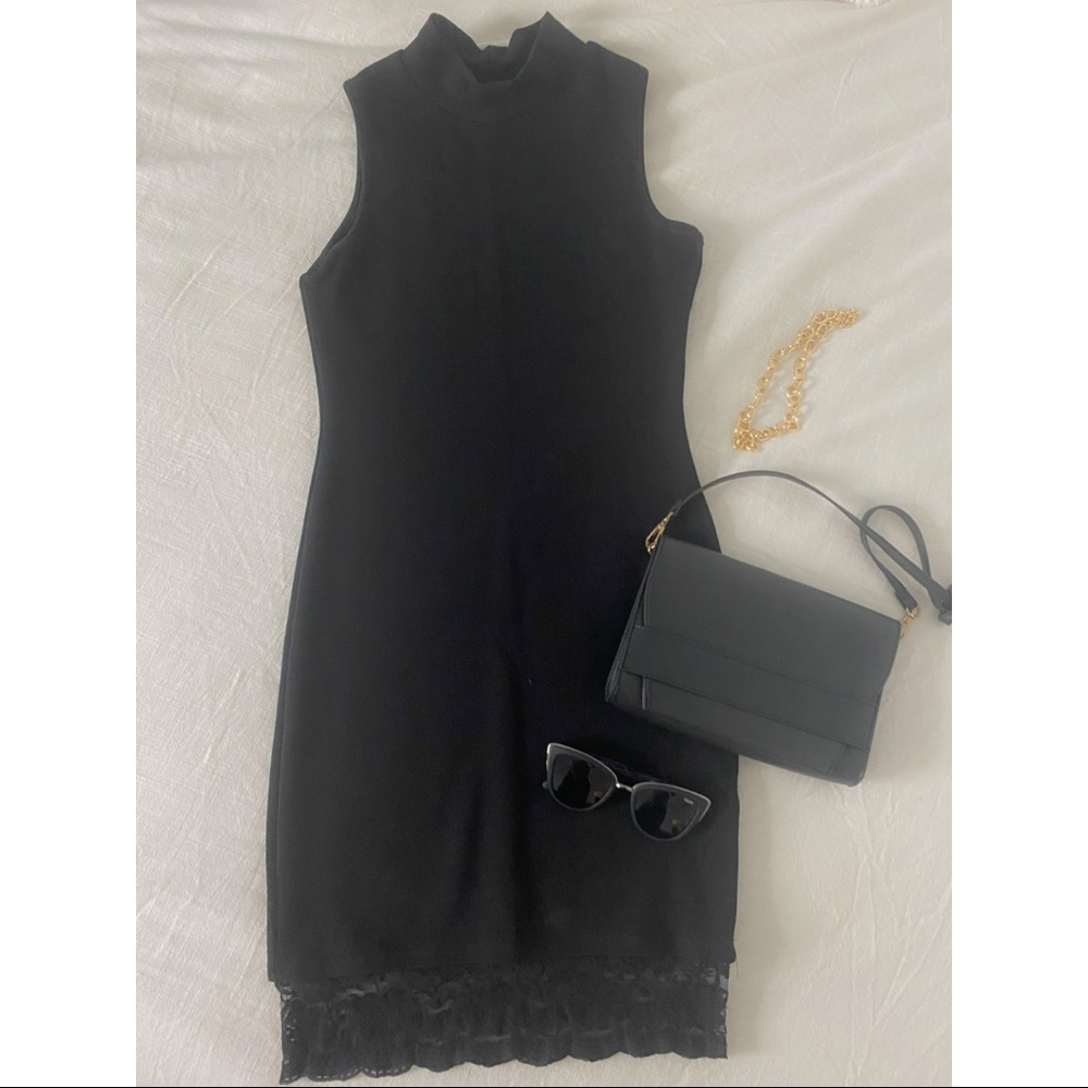Black Bodycon Dress | Size M